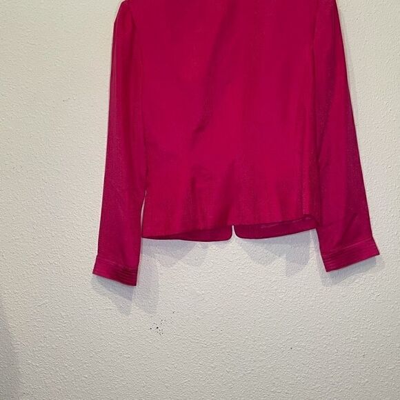 100% silk fuchsia blazer (0031) - Picture 3 of 12